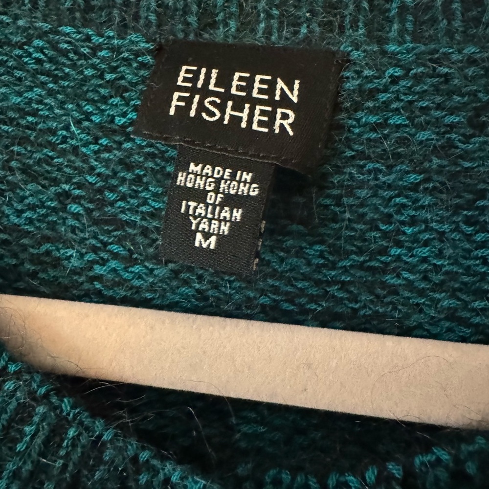 Eileen Fisher Deep Teal Cardigan - Picture 3 of 4